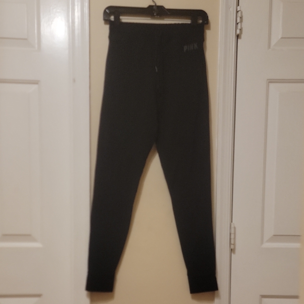 PINK Victoria's Secret Black Logo Tag Tee or Top